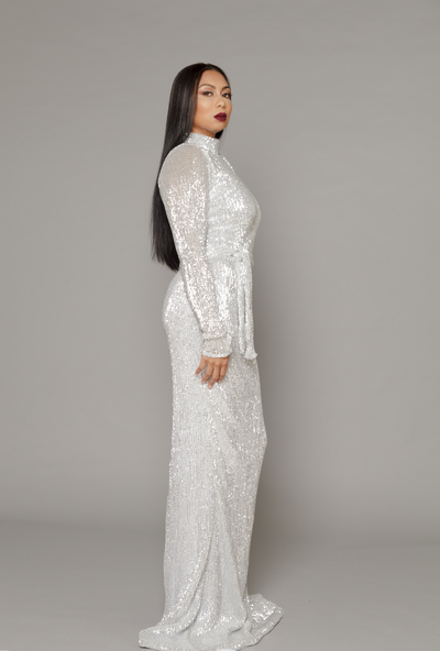 THE DONNA LUXE SEQUIN GOWN